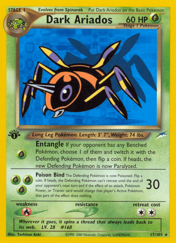 Dark Ariados (17/105) [Neo Destiny 1st Edition] (Online Only)