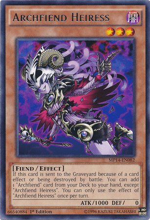 Archfiend Heiress [MP14-EN082] Rare (ONLINE ORDER ONLY)