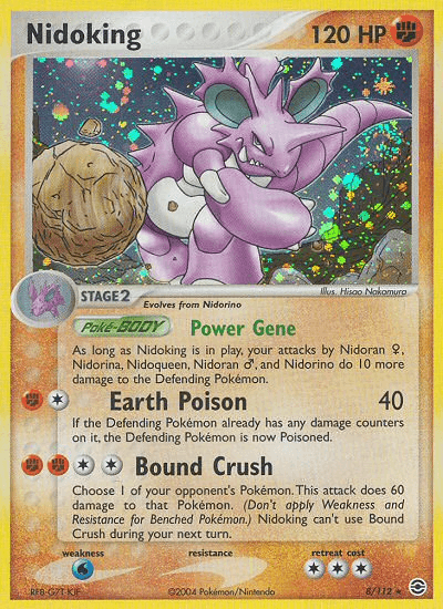 Nidoking (8/112) [EX: FireRed & LeafGreen] (Online Only)