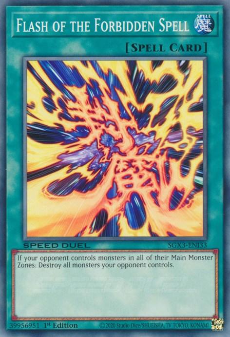 Flash of the Forbidden Spell [SGX3-ENI33] Common (ONLINE ORDER ONLY)