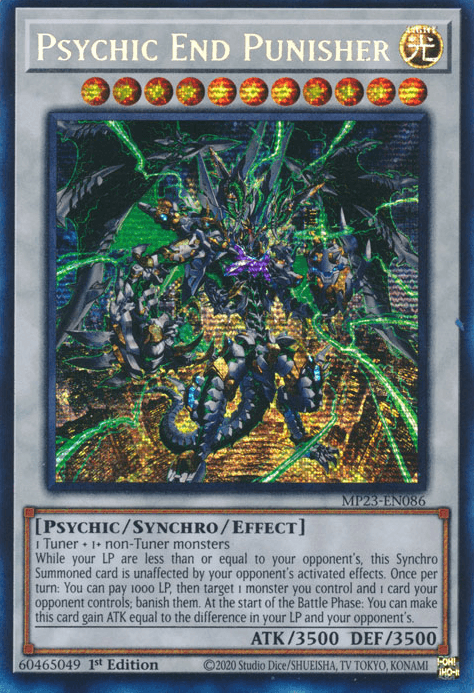 Psychic End Punisher [MP23-EN086] Prismatic Secret Rare (ONLINE ORDER ONLY)