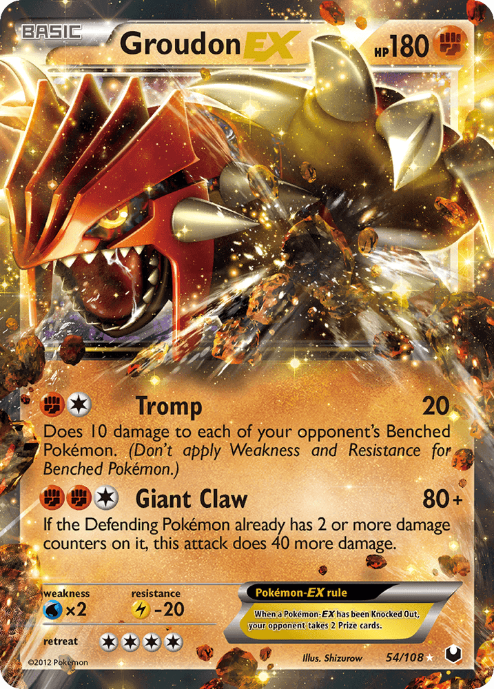 Groudon EX (54/108) [Black & White: Dark Explorers] (Online Only)