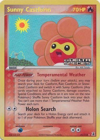 Sunny Castform (31/113) (Stamped) [EX: Delta Species] (Online Only)