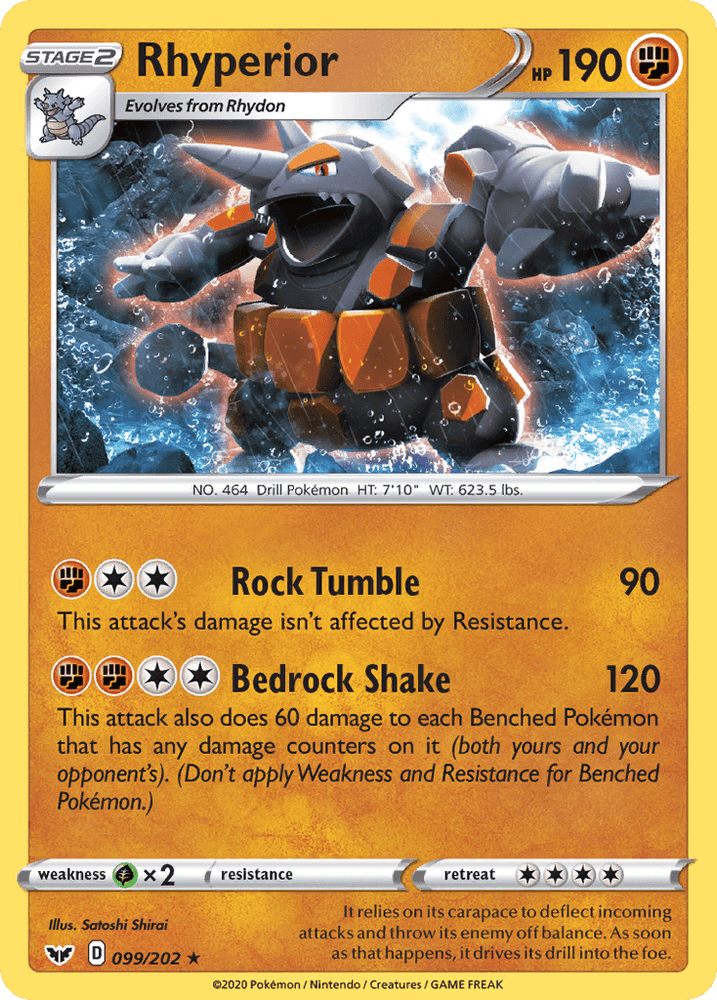 Rhyperior (099/202) [Sword & Shield: Base Set] (Online Only)