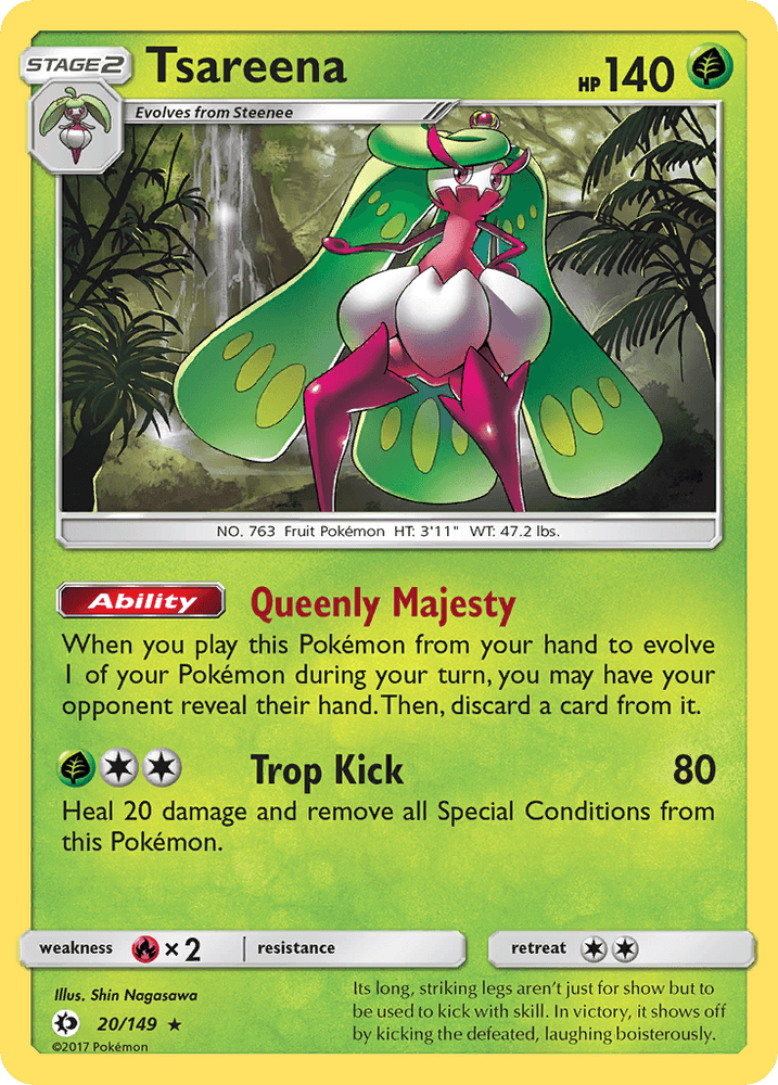Tsareena (20/149) [Sun & Moon: Base Set] (Online Only)