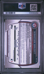 Graded 2023 Topps Bowman Chrome Sebastian Walcott #BCP189 Prospects Rookie RC Baseball Card PSA 10 Gem Mint (ONLINE ORDER ONLY)