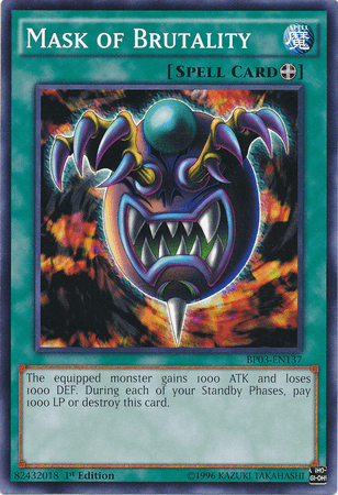 Mask of Brutality [BP03-EN137] Common (ONLINE ORDER ONLY)