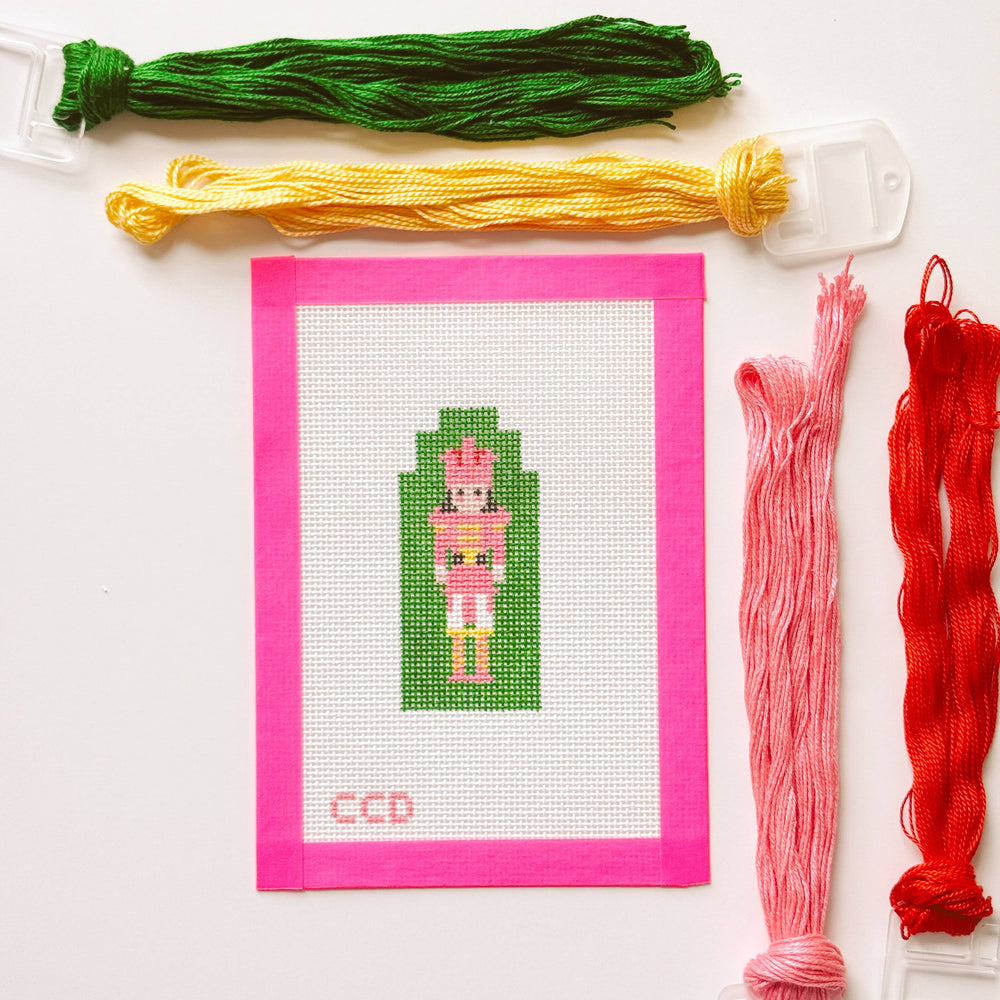 Cotswold Co Designs - Hand Painted Nutcracker 4” Needlepoint Canvas 13 Mesh (ONLINE ORDER ONLY)