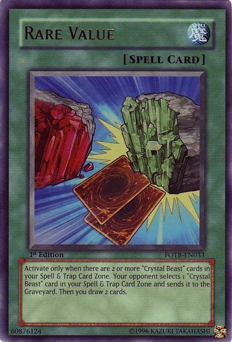 Rare Value [FOTB-EN033] Ultra Rare (ONLINE ORDER ONLY)