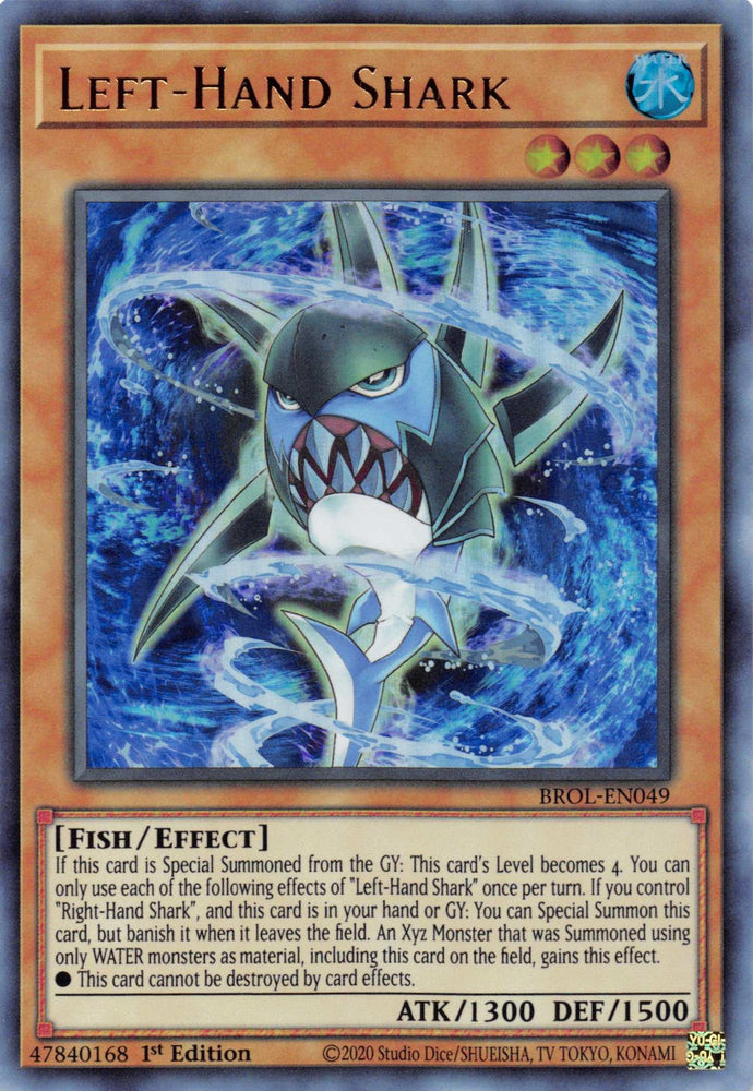 Left-Hand Shark [BROL-EN049] Ultra Rare (ONLINE ORDER ONLY)