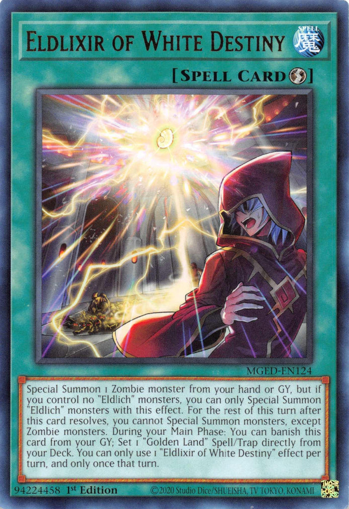 Eldlixir of White Destiny [MGED-EN124] Rare (ONLINE ORDER ONLY)