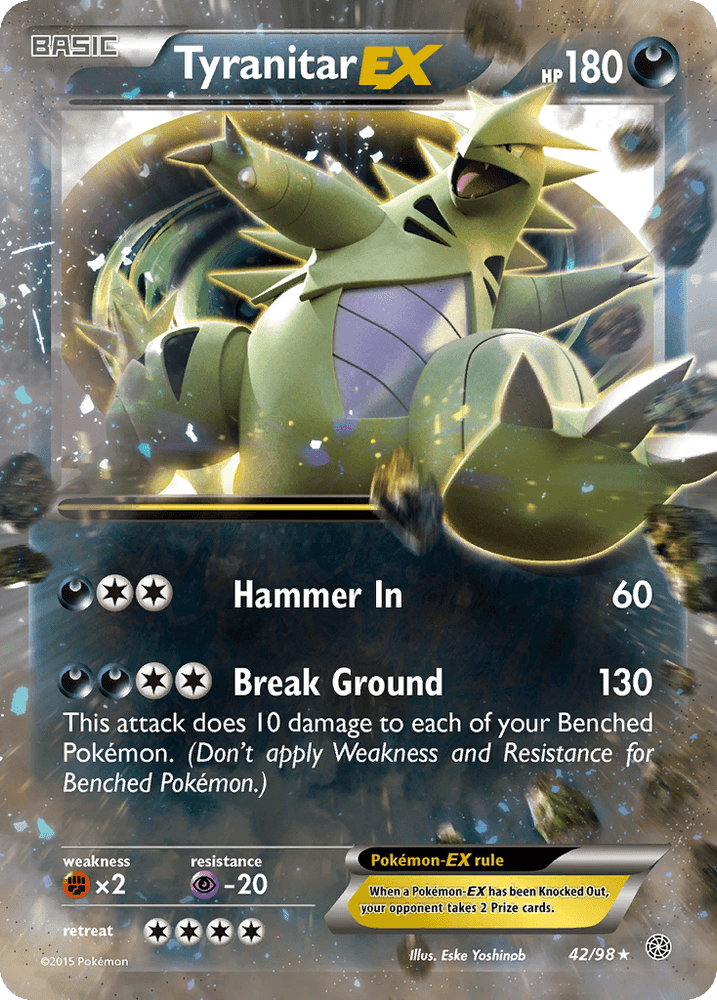 Tyranitar EX (42/98) [XY: Ancient Origins] (Online Only)
