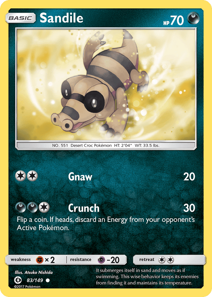 Sandile (83/149) [Sun & Moon: Base Set] (Online Only)