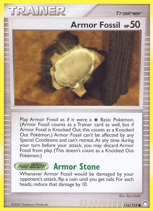 Armor Fossil (116/123) [Diamond & Pearl: Mysterious Treasures] (Online Only)