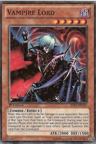Vampire Lord [BP01-EN127] Starfoil Rare (ONLINE ORDER ONLY)