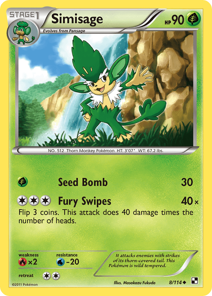 Simisage (8/114) [Black & White: Base Set] (Online Only)