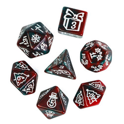 Green/Red Christmas Dice w/White Presents Trees Snowman Holiday Festive (Online Only)
