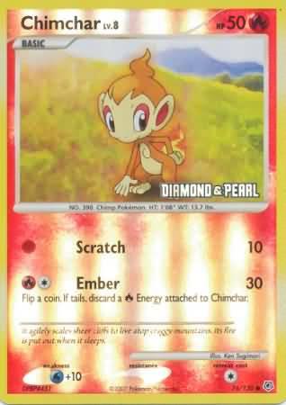 Chimchar (76/130) [Burger King Promos: 2008 Collection] (Online Only)