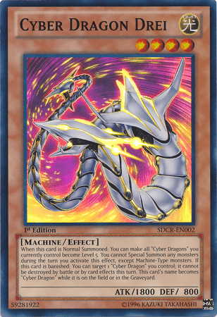 Cyber Dragon Drei [SDCR-EN002] Super Rare (ONLINE ORDER ONLY)