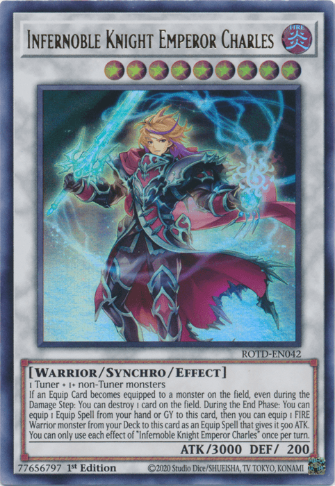 Infernoble Knight Emperor Charles [ROTD-EN042] Ultra Rare (ONLINE ORDER ONLY)