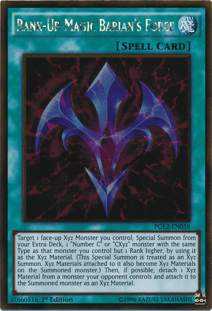Rank-Up-Magic Barian's Force [PGL2-EN058] Gold Rare (ONLINE ORDER ONLY)