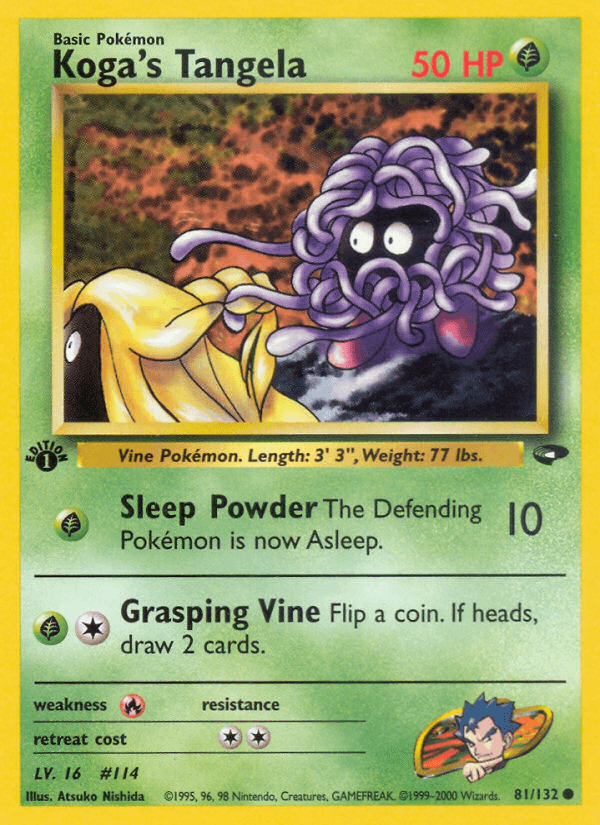 Koga's Tangela (81/132) [Gym Challenge 1st Edition] (Online Only)
