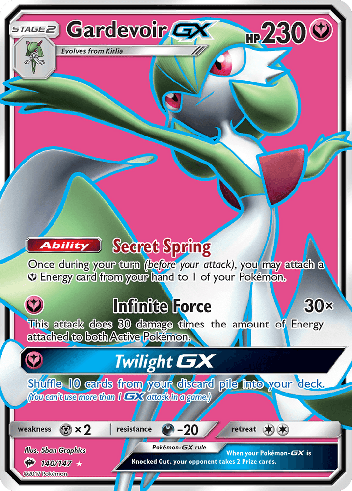 Gardevoir GX (140/147) [Sun & Moon: Burning Shadows] (Online Only)