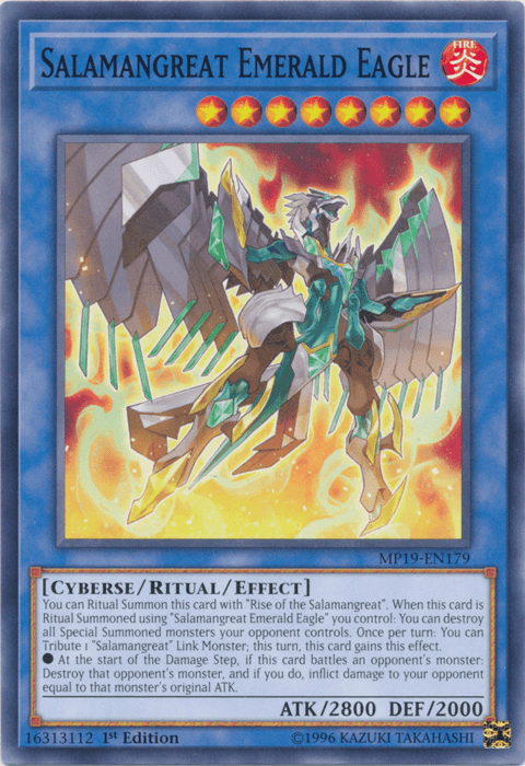 Salamangreat Emerald Eagle [MP19-EN179] Common (ONLINE ORDER ONLY)