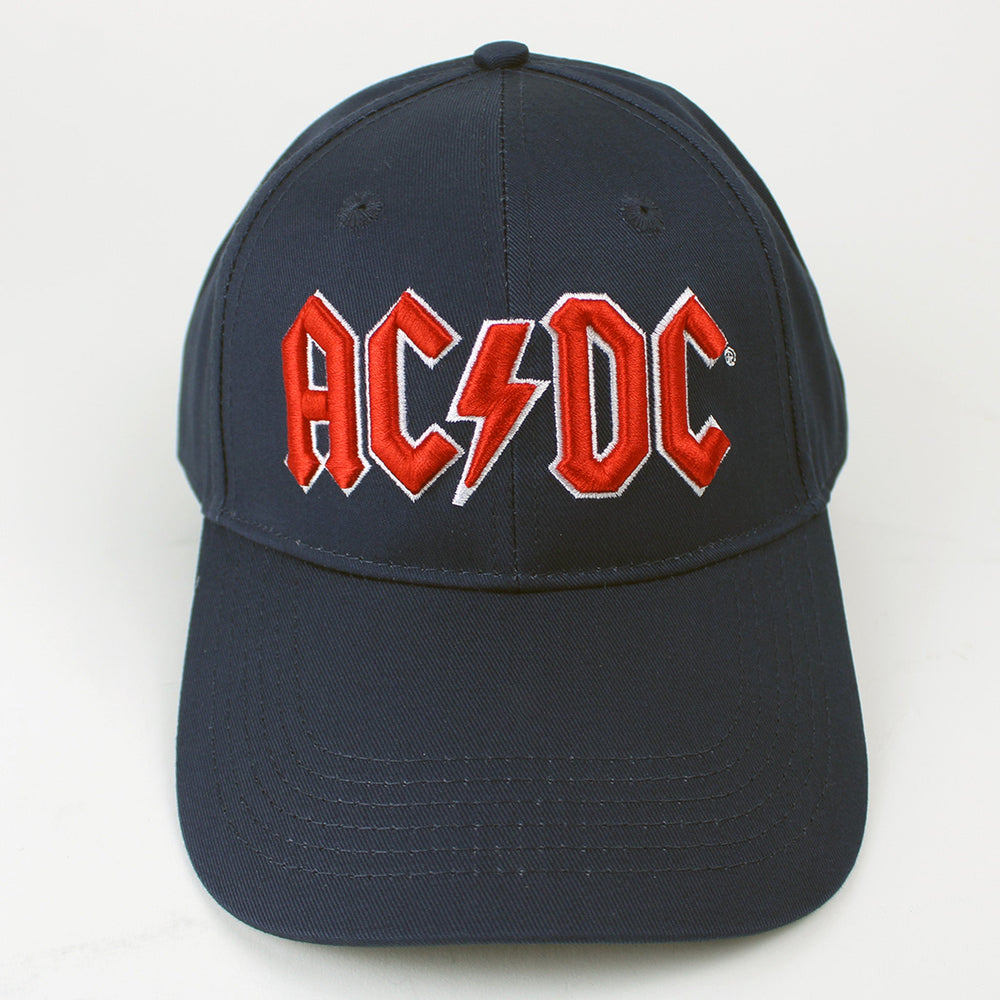 AC/DC Classic Logo Embroidered Snapback Hat (ONLINE ORDER ONLY)