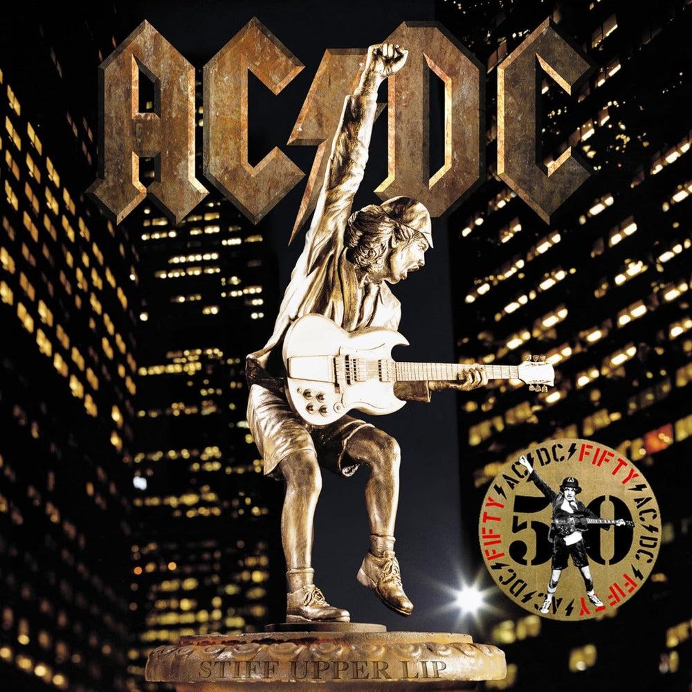 AC/DC - Stiff Upper Lip (50th Anniversary Edition, Gold Color Vinyl) [Vinyl] (ONLINE ORDER ONLY)