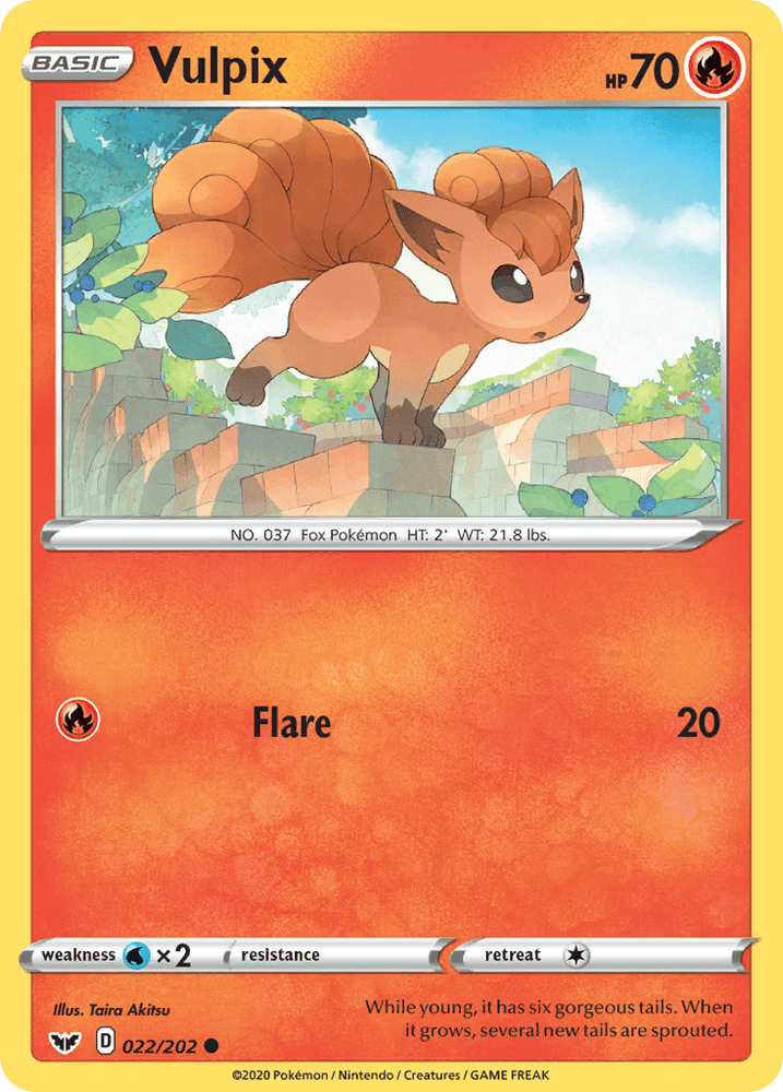 Vulpix (022/202) [Sword & Shield: Base Set] (Online Only)