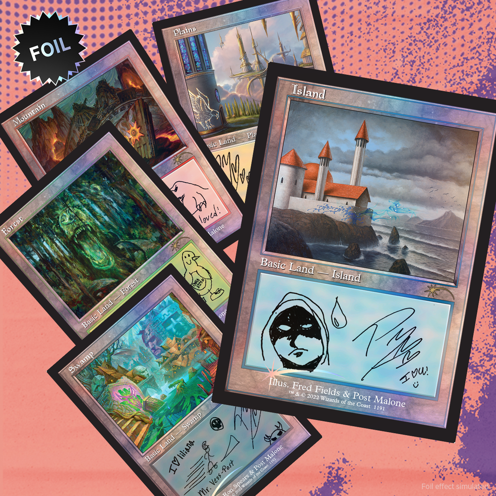 Secret Lair: Drop Series - Secret Lair x Post Malone (The Lands - Foil Edition) (Online Order Only)
