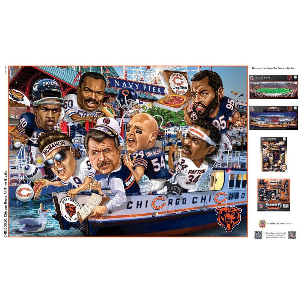 Chicago Bears - All-Time Greats 500 Piece Jigsaw Puzzle