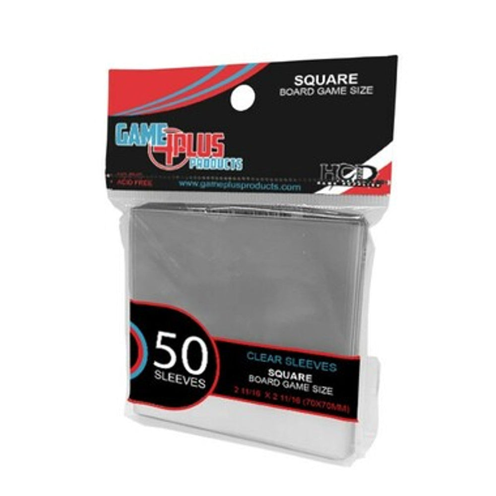 Square Board Game Size Clear Card Sleeves (50ct) (70x70mm) (Online Order Only)