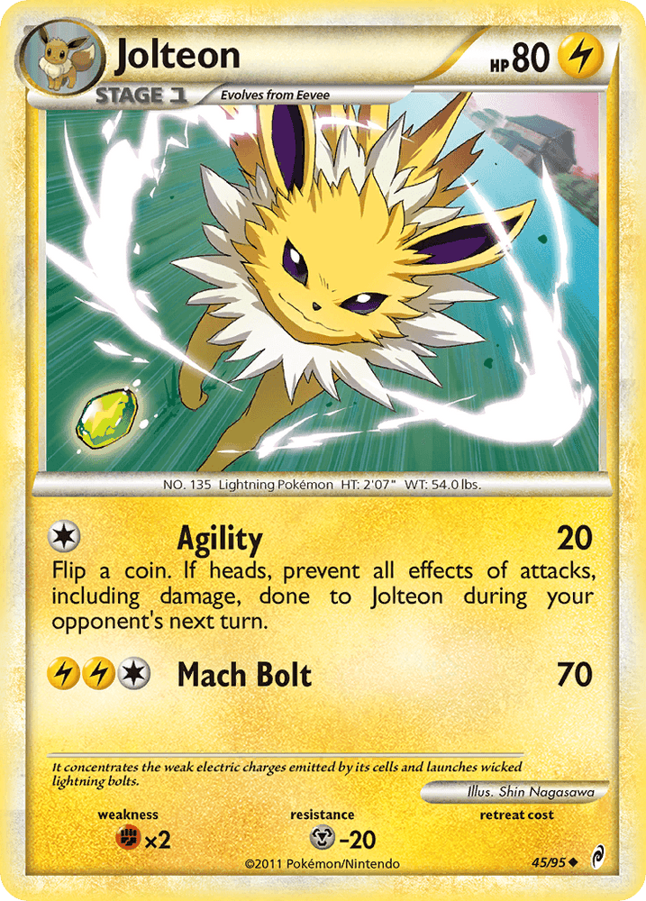 Jolteon (45/95) [HeartGold & SoulSilver: Call of Legends] (Online Only)