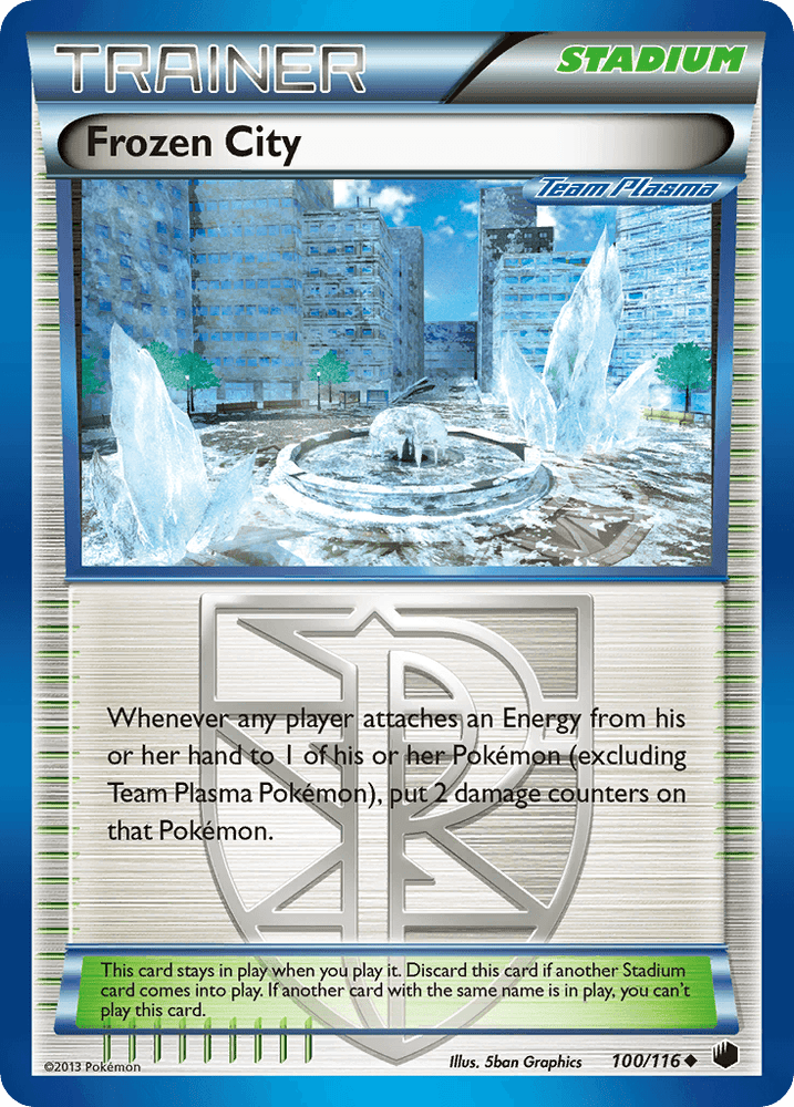 Frozen City (100/116) [Black & White: Plasma Freeze] (Online Only)