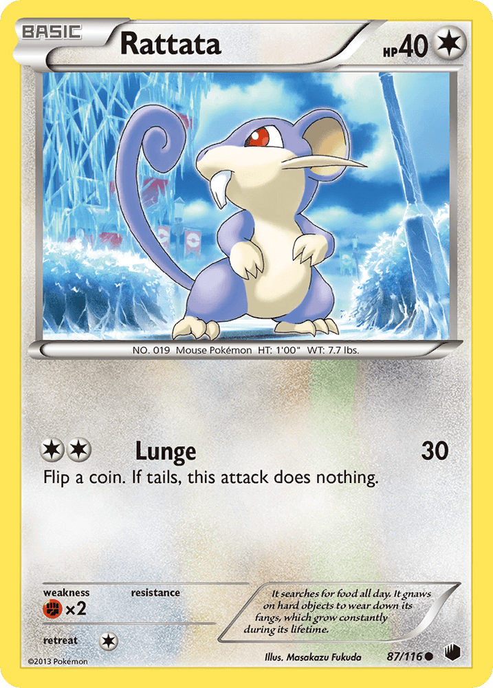 Rattata (87/116) [Black & White: Plasma Freeze] (Online Only)