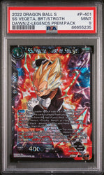 2022 DRAGON BALL SUPER DAWN OF THE Z-LEGENDS SS VEGETA, BRS/STRGTH #P-401 PSA 9 (Online Order Only)