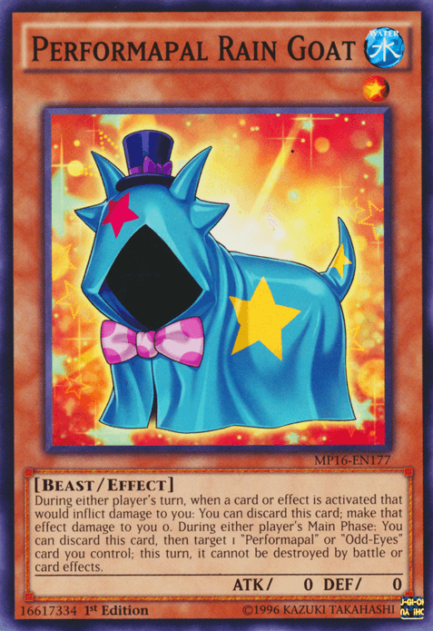 Performapal Rain Goat [MP16-EN177] Common (ONLINE ORDER ONLY)