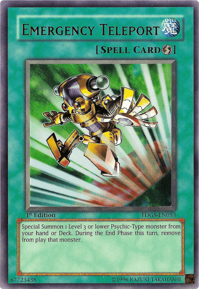 Emergency Teleport [TDGS-EN053] Ultra Rare (ONLINE ORDER ONLY)