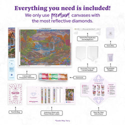 Diamond Art Club – Mill Pond Sanctuary Diamond Painting (Square Drill, 38.5" x 27.6") (ONLINE ORDER ONLY)