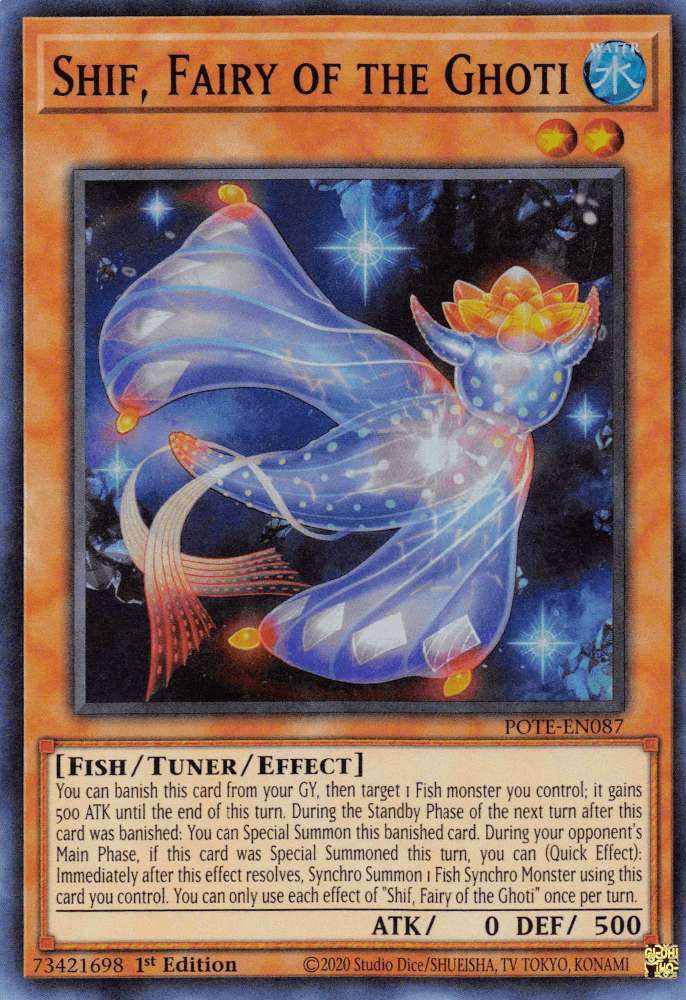 Shif, Fairy of the Ghoti [POTE-EN087] Super Rare (ONLINE ORDER ONLY)
