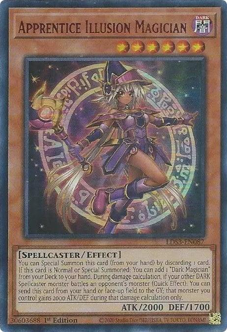 Apprentice Illusion Magician (Red) [LDS3-EN087] Ultra Rare (ONLINE ORDER ONLY)