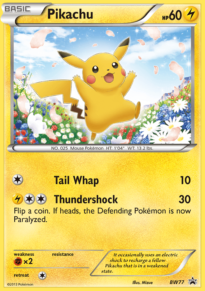Pikachu (BW77) [Black & White: Black Star Promos] (Online Only)