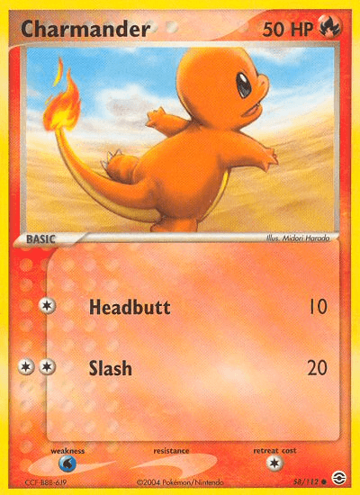 Charmander (58/112) [EX: FireRed & LeafGreen] (Online Only)