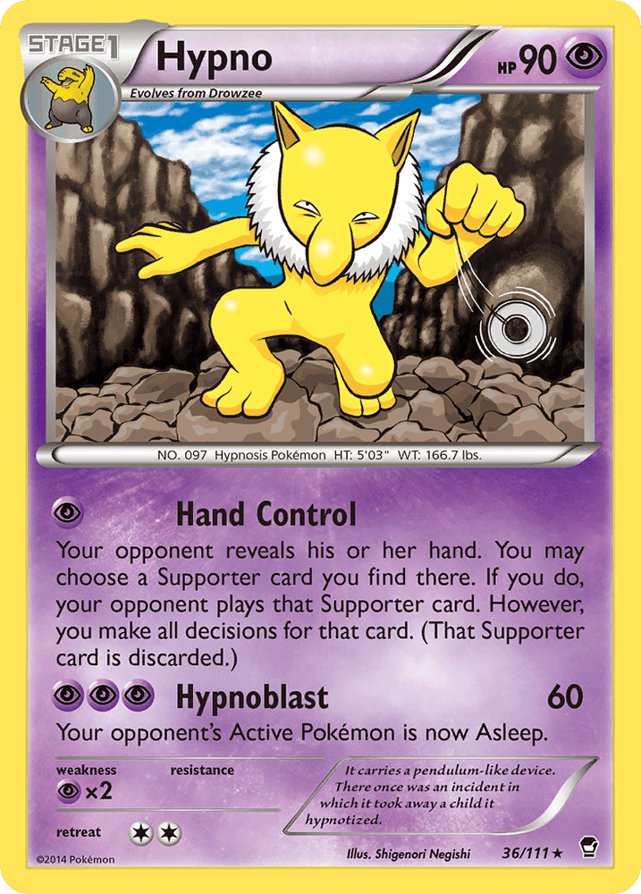 Hypno (36/111) [XY: Furious Fists] (Online Only)