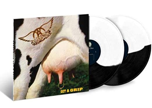 Aerosmith - Aerosmith Get a Grip (Limited Edition, Black & White Split Colored Vinyl) (2 Lp's) [Vinyl] (ONLINE ORDER ONLY)
