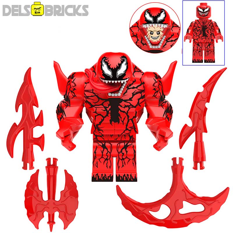 Carnage from Spider-Man Venom Lego Minifigures Custom Toys 1 (ONLINE ORDER ONLY)