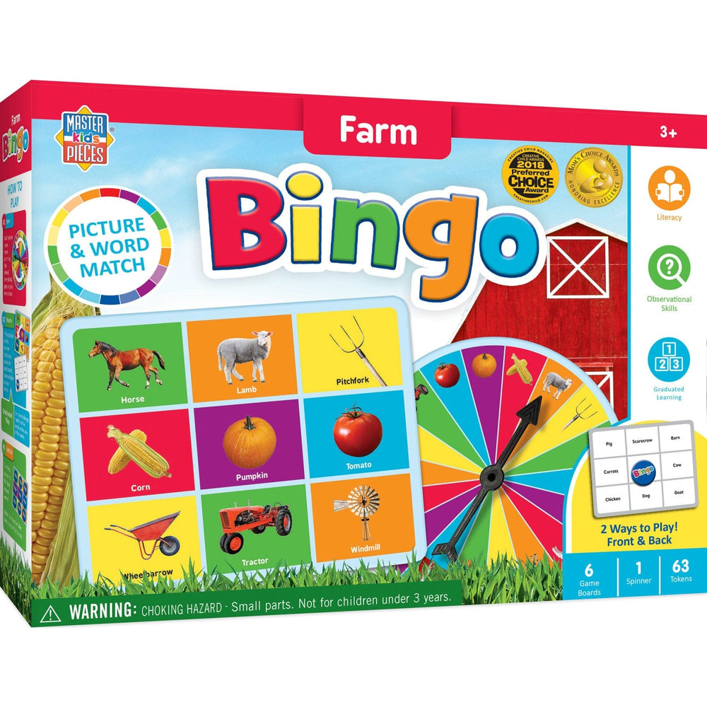 Educational - Farm Bingo Game