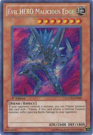 Evil HERO Malicious Edge [LCGX-EN029] Secret Rare (ONLINE ORDER ONLY)